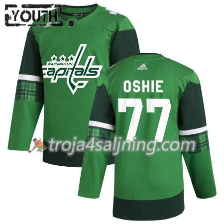 Washington Capitals tröja T.J. Oshie 77 Adidas 2019-2020 St. Patrick's Day Authentic - NHL Tröjor Barn